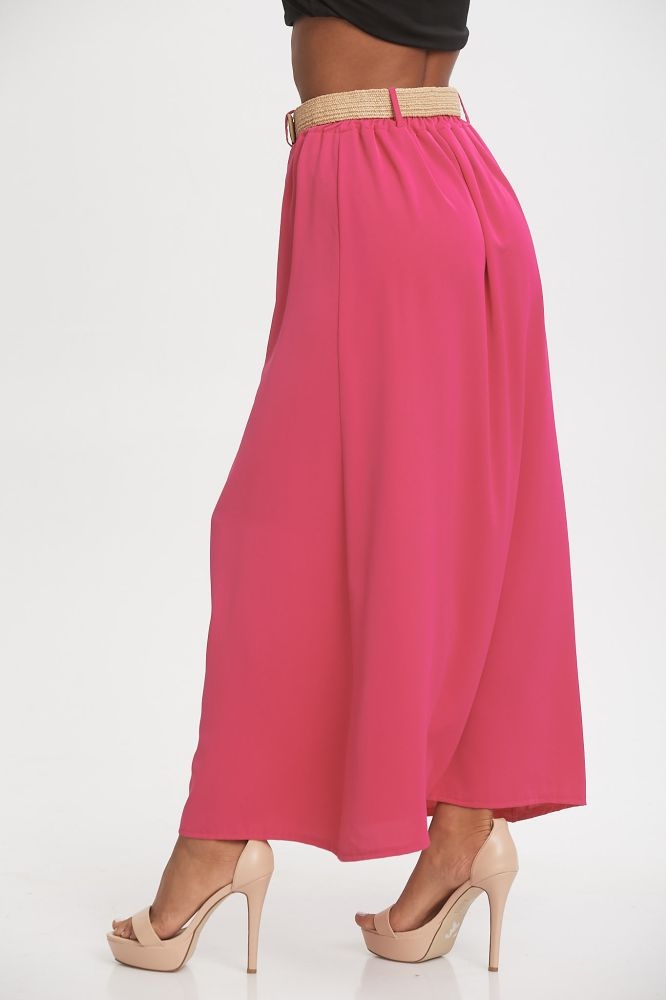 Φούστα Maxi Με Κουμπιά & Ζώνη