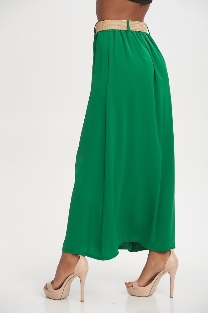 Φούστα Maxi Με Κουμπιά & Ζώνη