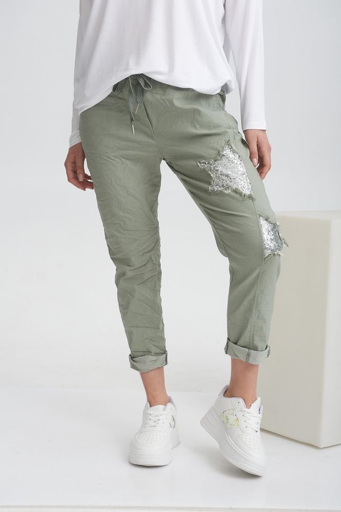 Παντελόνι με Παγιετένια Αστέρια