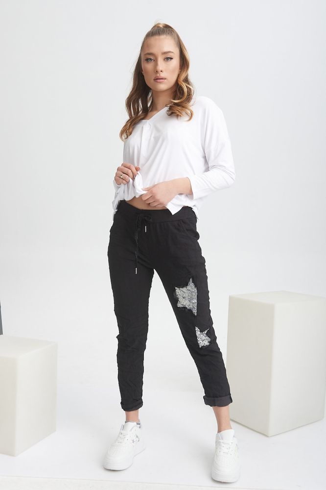 Παντελόνι με Παγιετένια Αστέρια