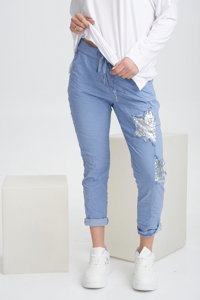 Παντελόνι με Παγιετένια Αστέρια