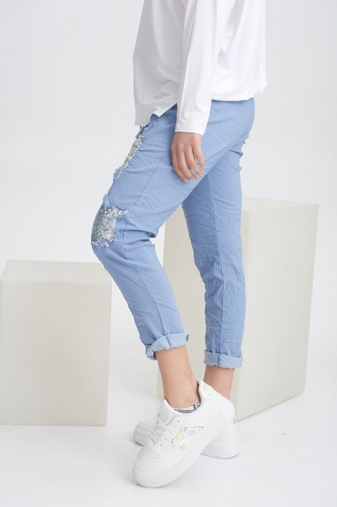 Παντελόνι με Παγιετένια Αστέρια