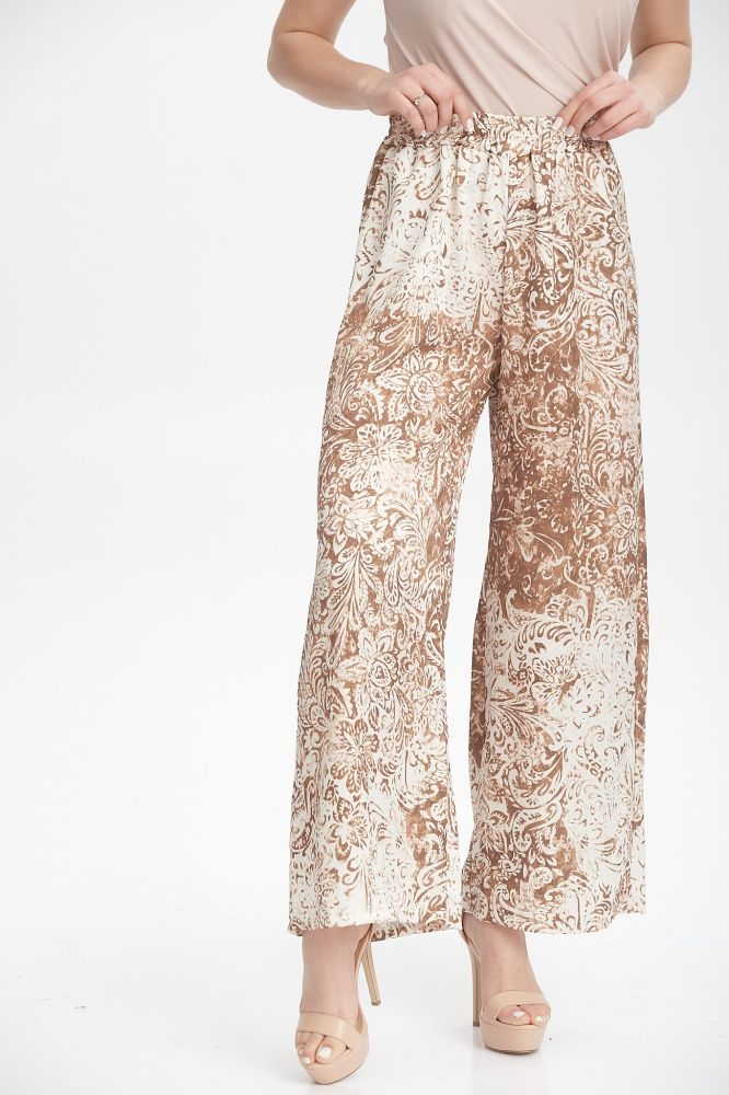 Παντελόνα Σατέν Με Αχνά Λαχούρ