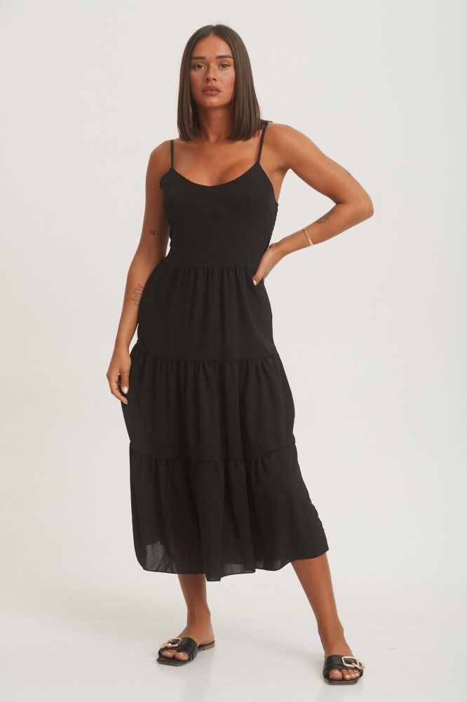 Φόρεμα Με Γαζιά Midi