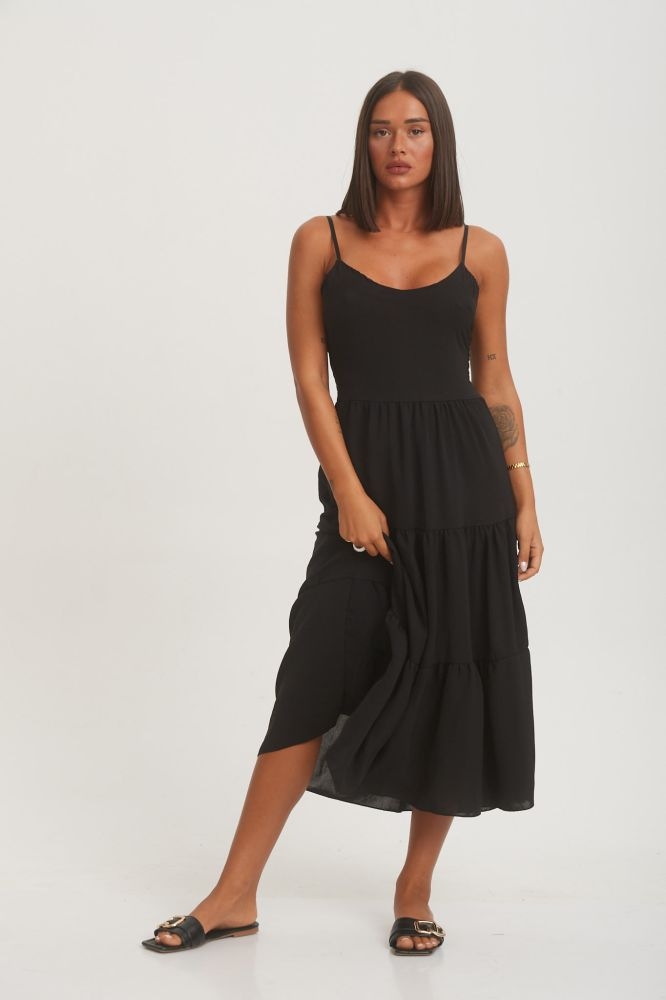 Φόρεμα Με Γαζιά Midi