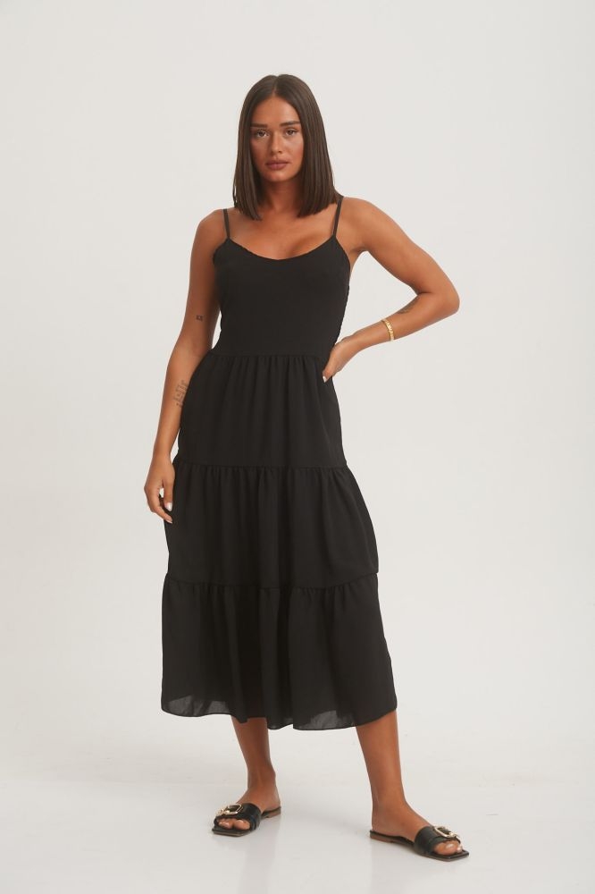 Φόρεμα Με Γαζιά Midi
