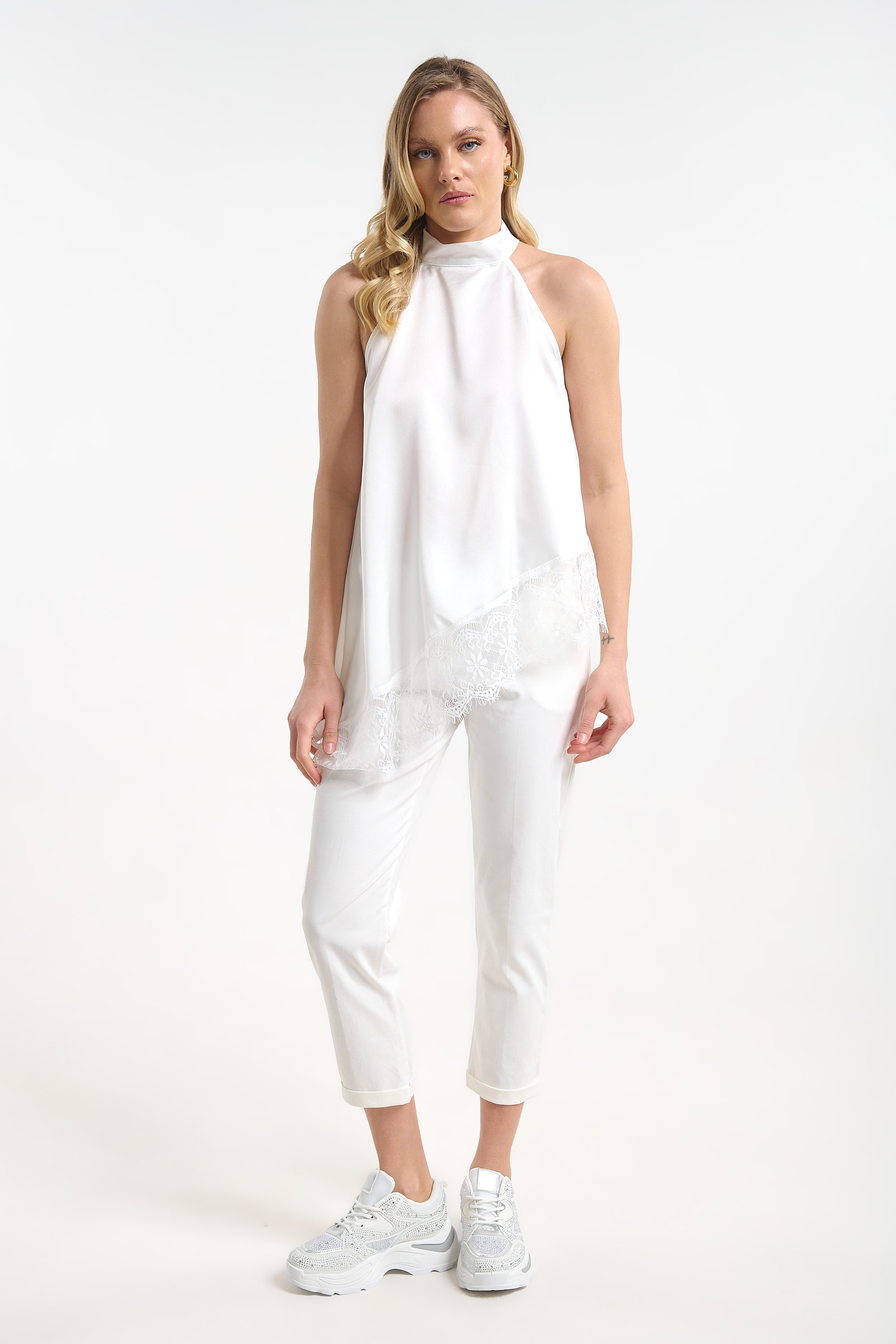 Satin Lace Top for Women