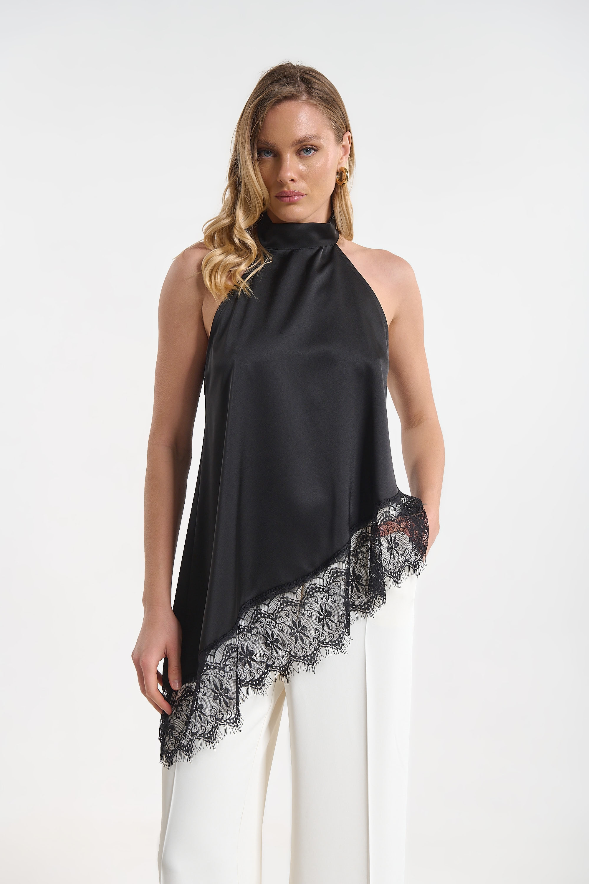 Satin Lace Top for Women
