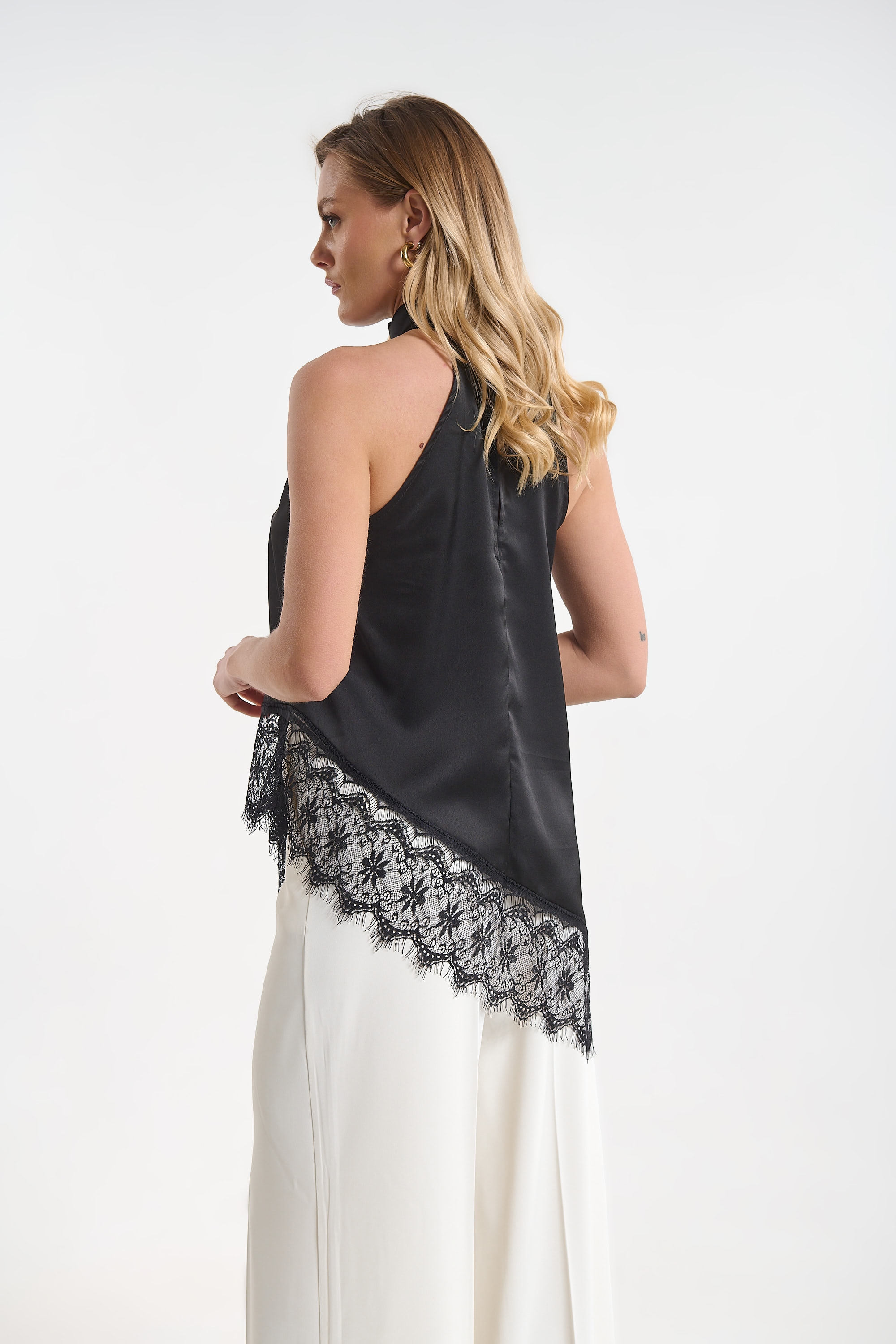 Satin Lace Top for Women