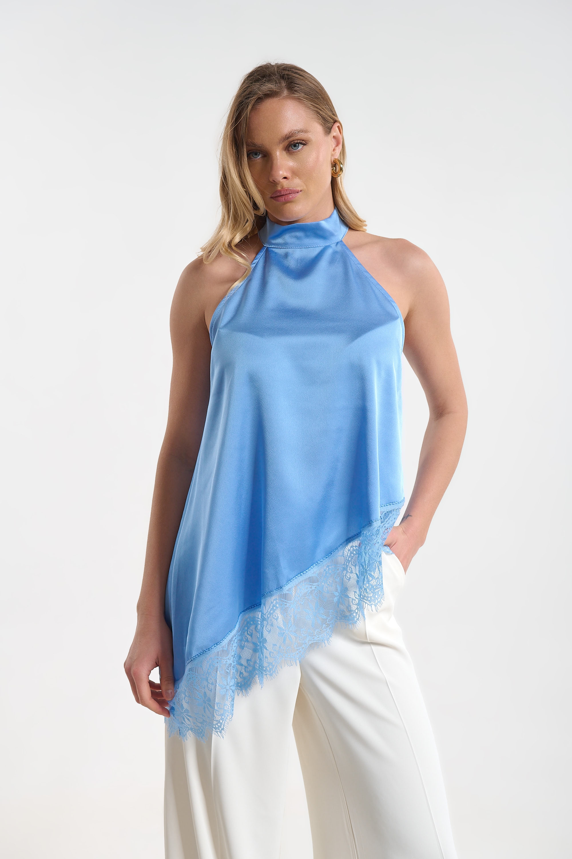 Satin Lace Top for Women