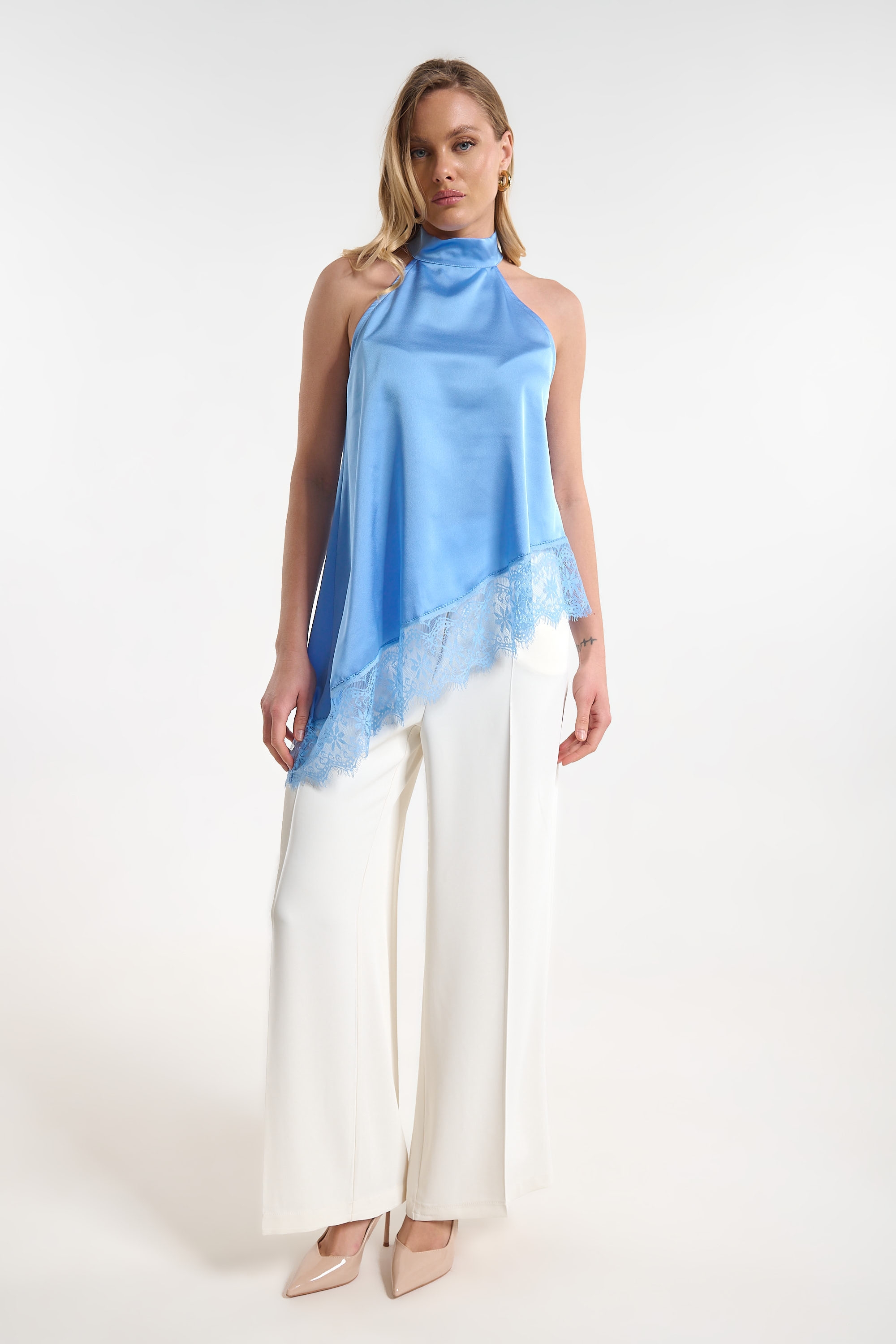 Satin Lace Top for Women