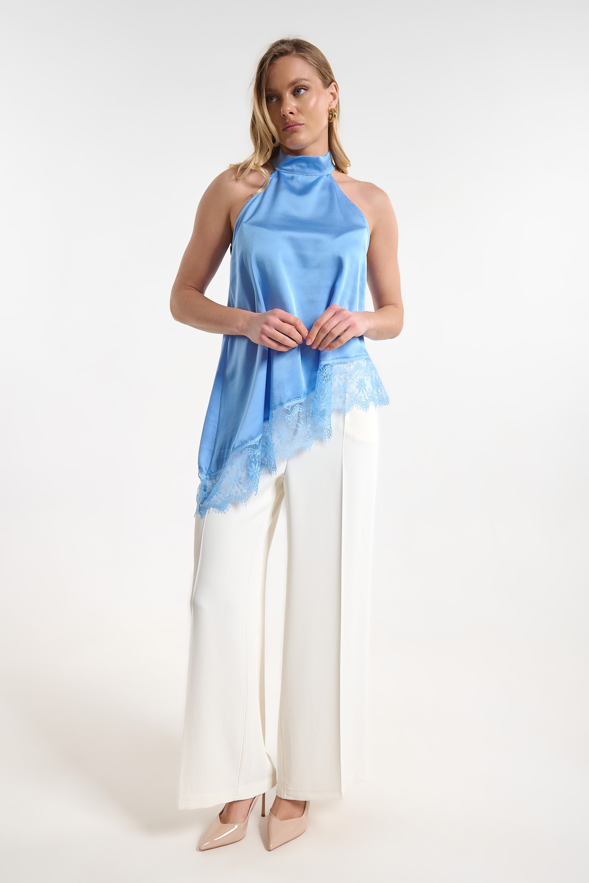 Satin Lace Top for Women