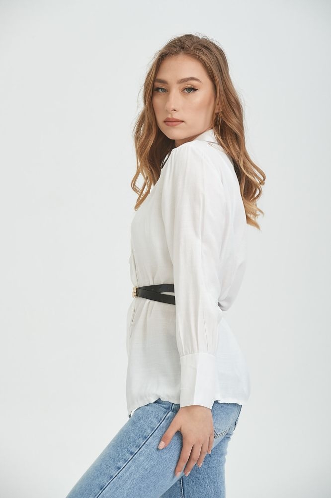 Πουκαμίσα Λινή Με Ζωνάκι