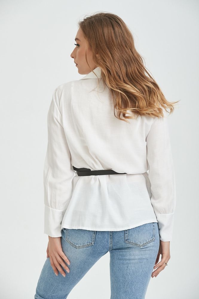 Πουκαμίσα Λινή Με Ζωνάκι