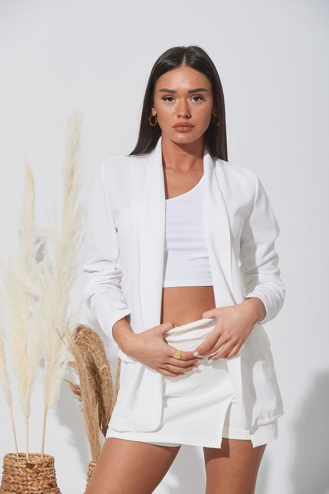 Ζακέτα Με Σουρωτό Μανίκι & Fake Τσέπη