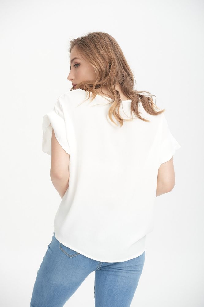 Μπλούζα Με Κυματάκια στο V