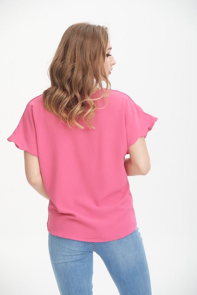 Μπλούζα Με Κυματάκια στο V