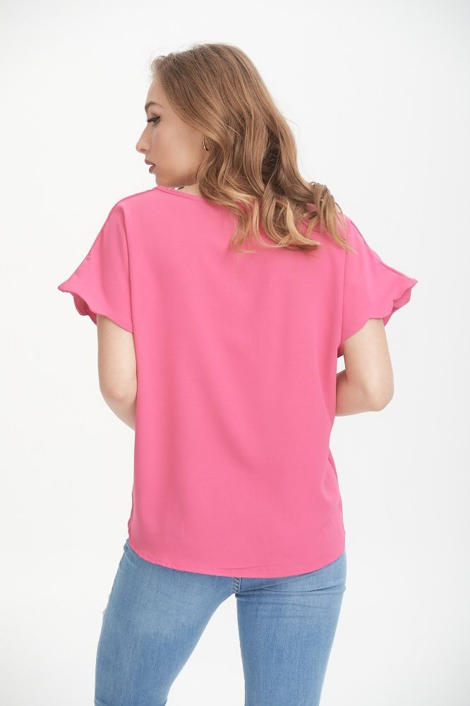 Μπλούζα Με Κυματάκια στο V