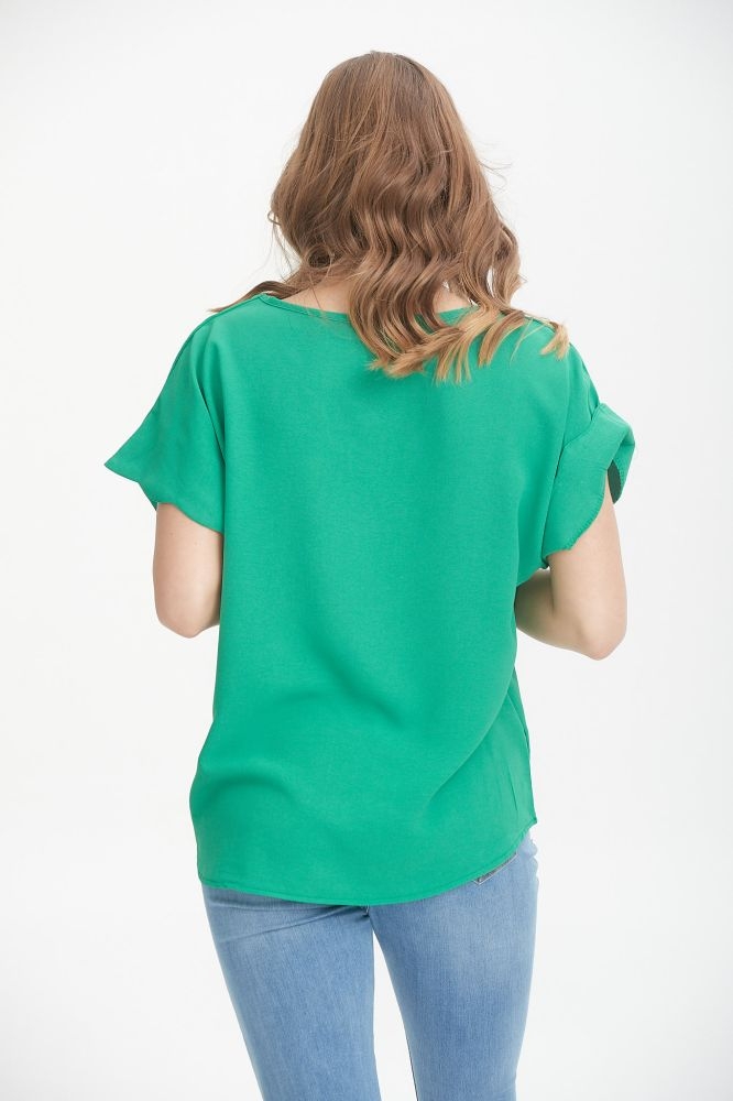 Μπλούζα Με Κυματάκια στο V