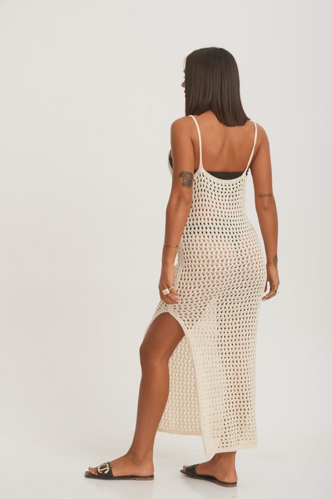 Φόρεμα Τρυπητό Με Σκίσιμο