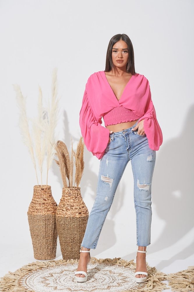 Τζιν Ελαστικό Με Ξέφτια