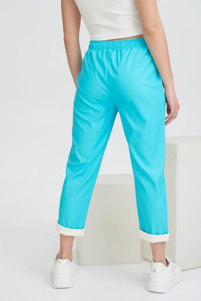 Παντελόνι Από Δερματίνη Με Γαζί