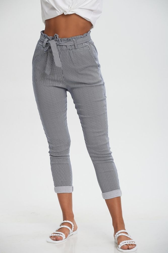Stripped High Waist Pants