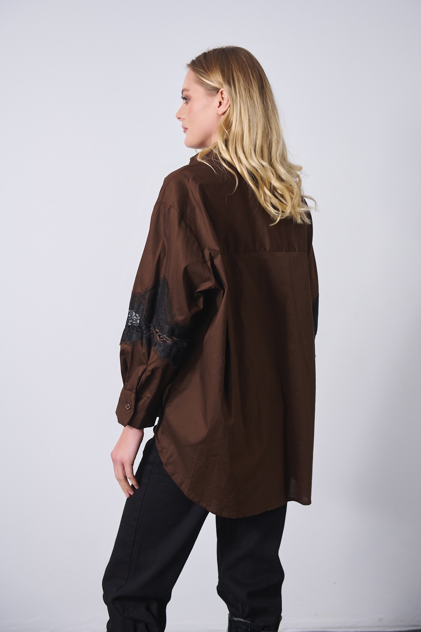 Πουκάμισο Νυχτερίδα Δαντέλα Μέση