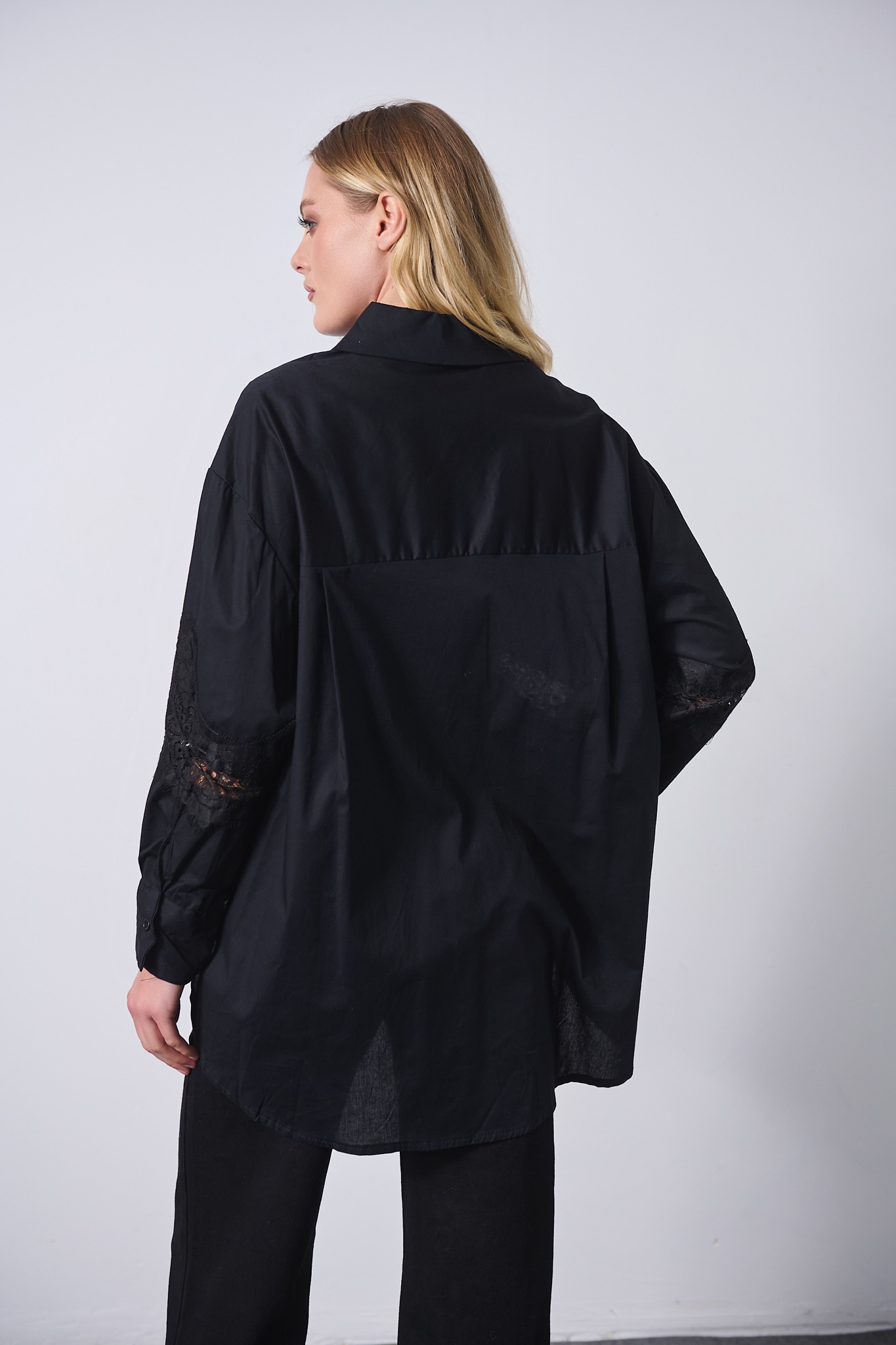 Πουκάμισο Νυχτερίδα Δαντέλα Μέση