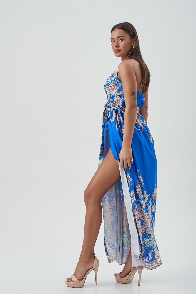 Φόρεμα Τιράντα Κρουαζέ Με Λαχούρ