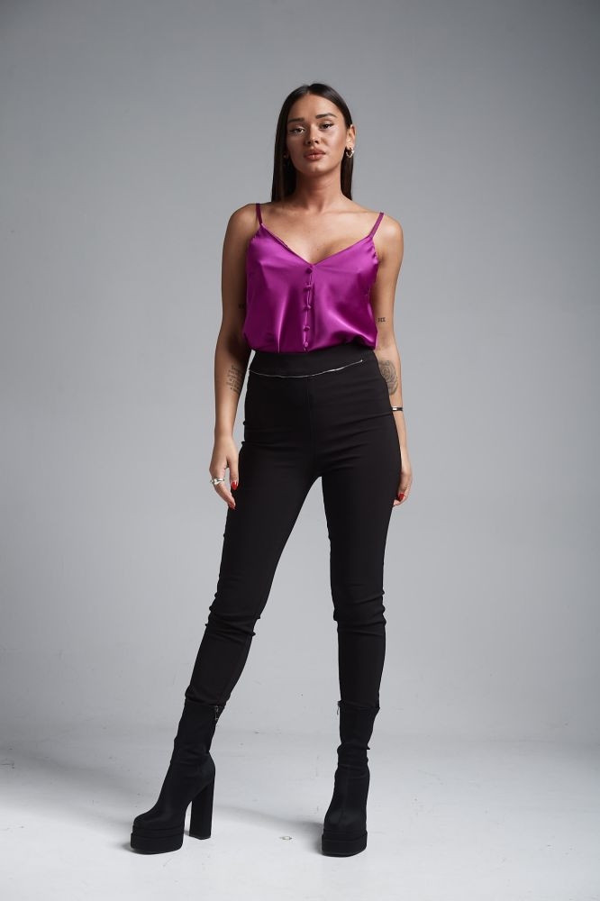 Φανελάκι Με Κουμπάκια Σατέν