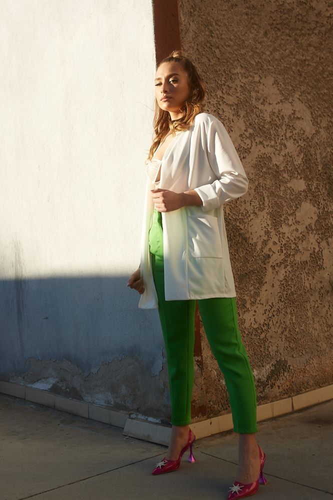 Ζακέτα Με Ρεβέρ & Τσέπες