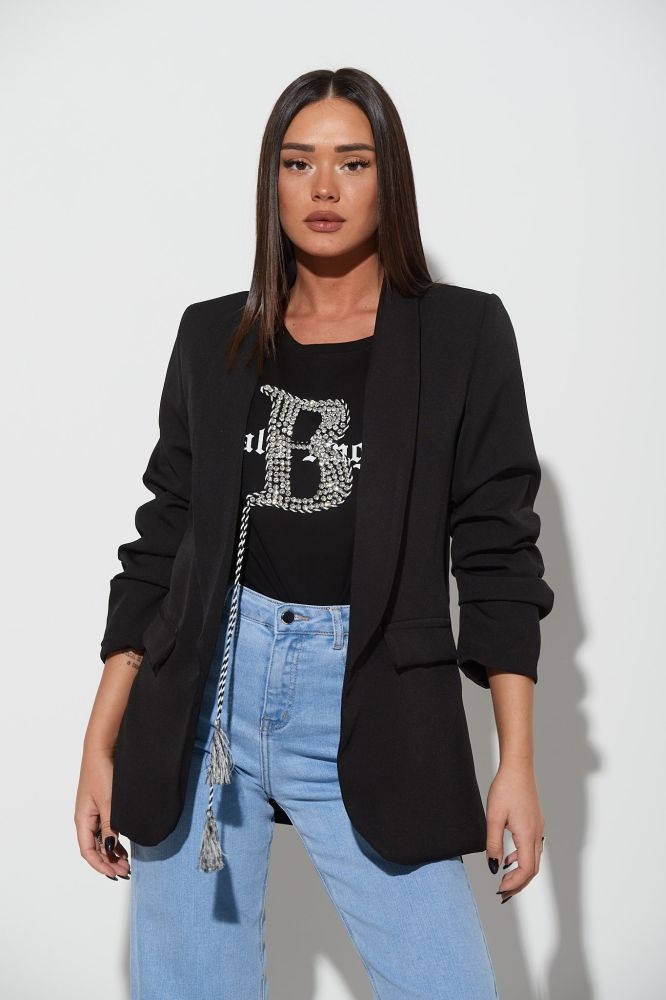 Σακκάκι Με Σουρωτό Μανίκι