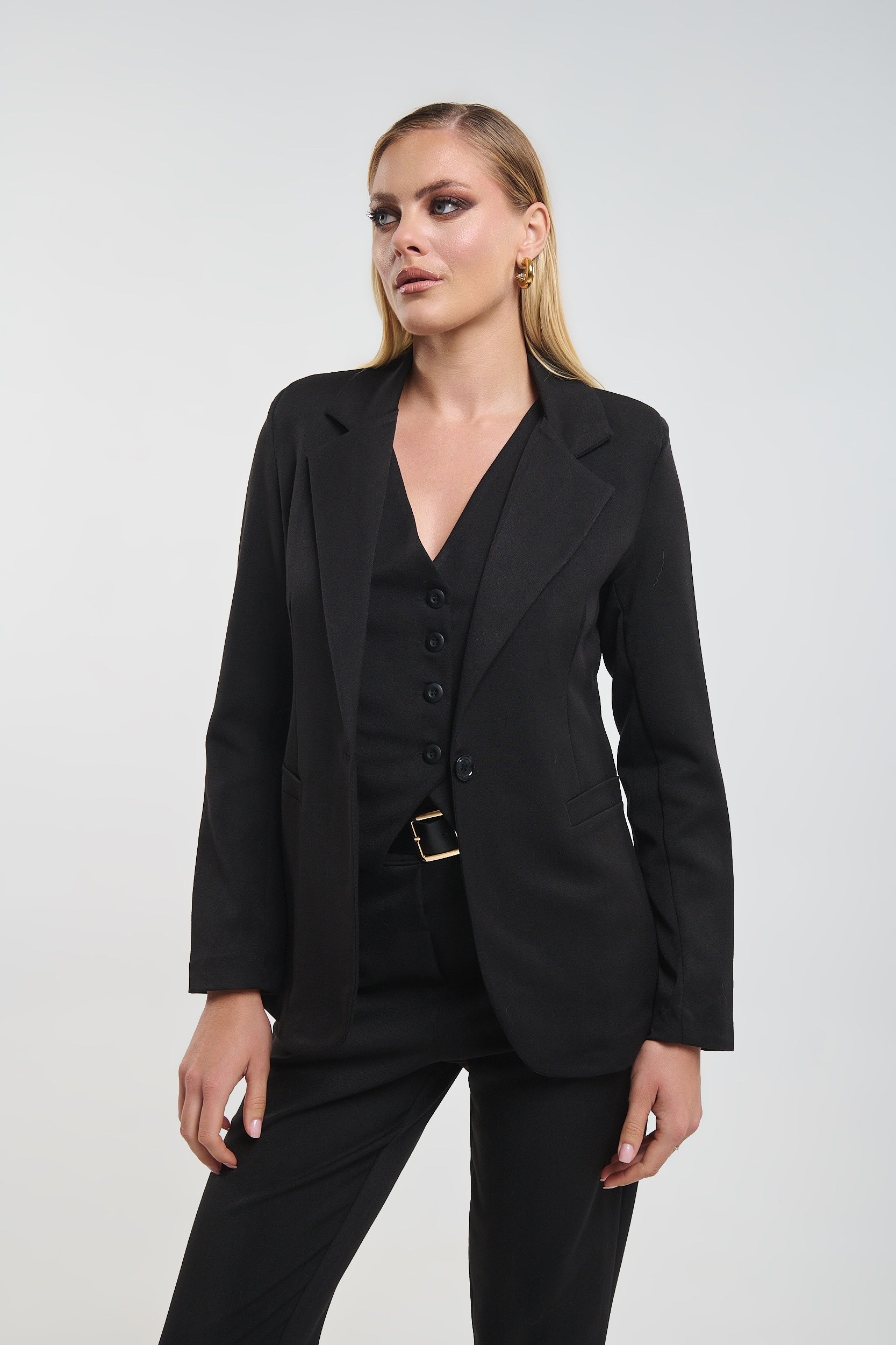Fake Collar Blazer