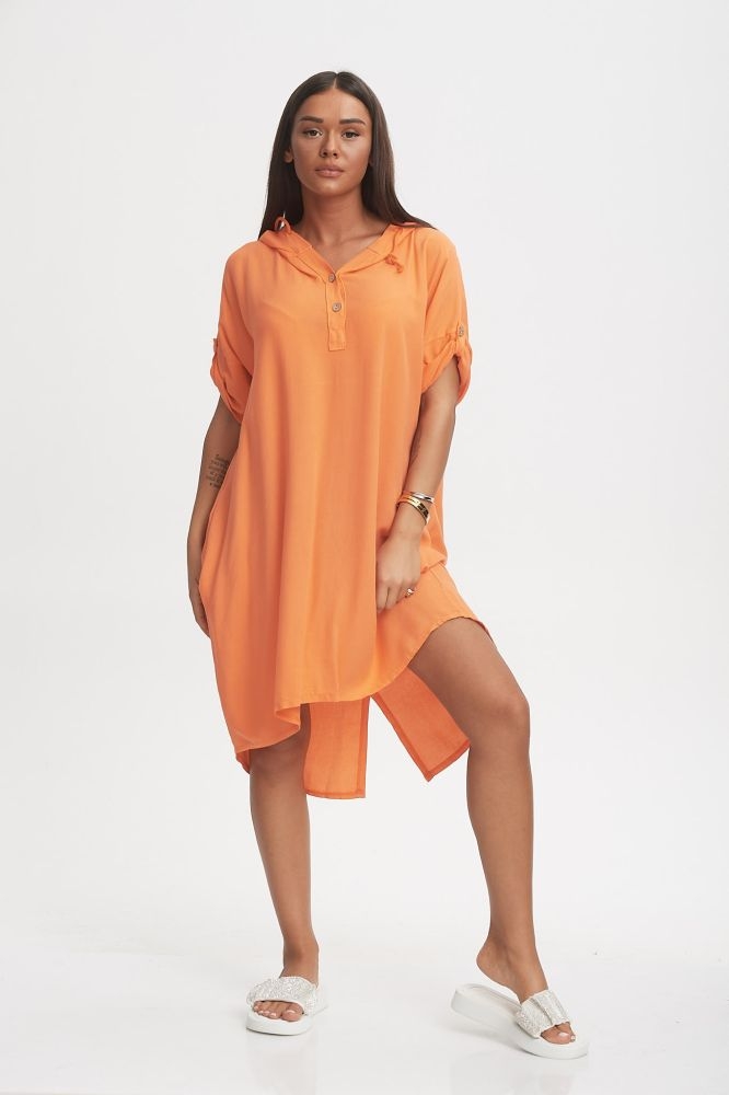 Μπλούζα Μακρυά Με Κουκούλα