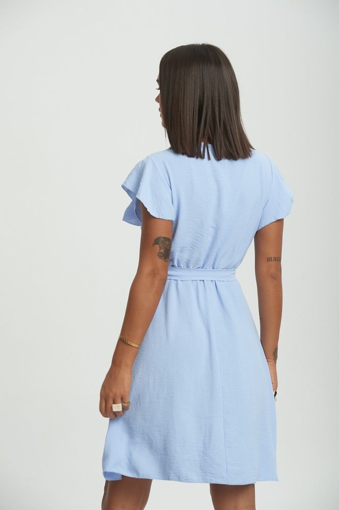 Φόρεμα Κρέπ Με Ζωνάκι