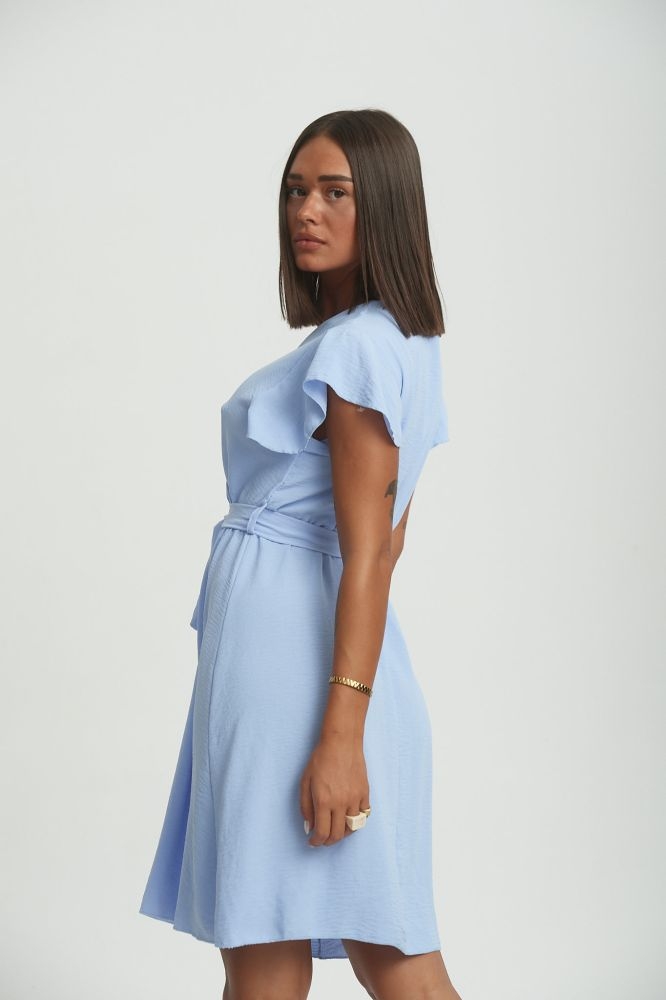 Φόρεμα Κρέπ Με Ζωνάκι