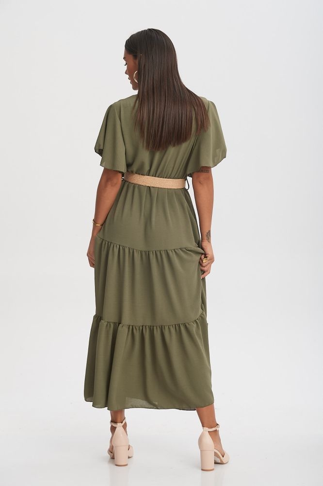 Φόρεμα Μάξι Με Ζώνη Κρουαζέ
