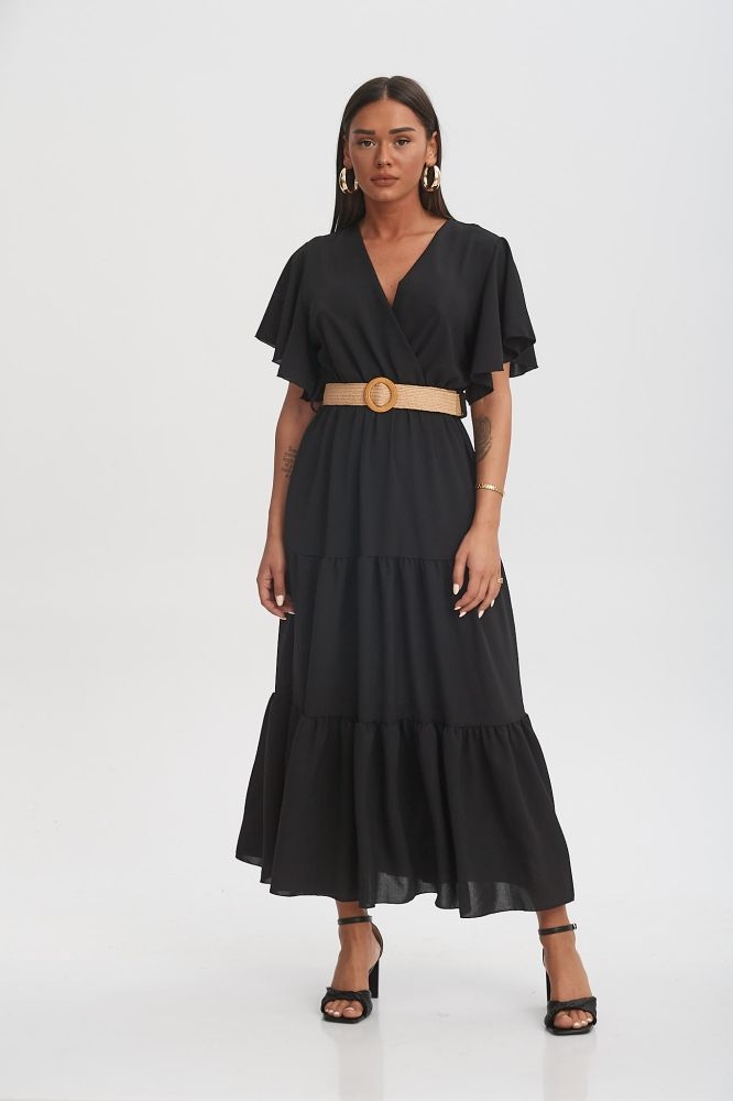 Φόρεμα Μάξι Με Ζώνη Κρουαζέ