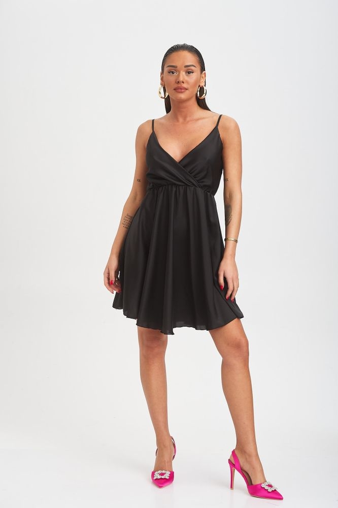 Φόρεμα Σατέν Κρουαζέ Mini