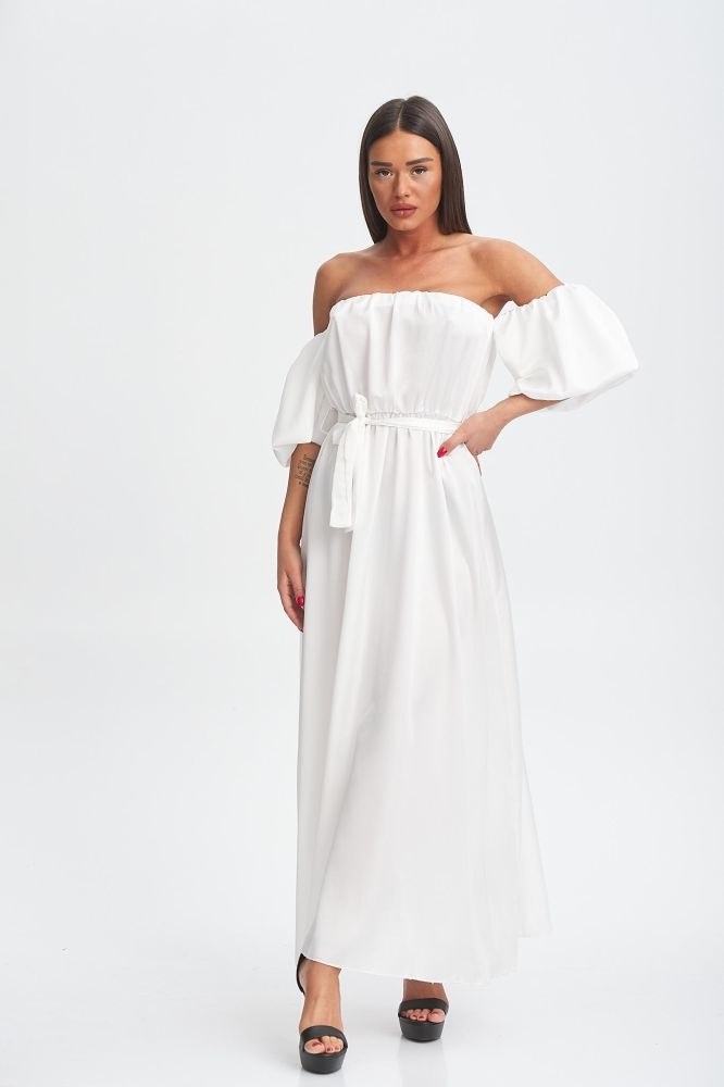 Φόρεμα Σατέν Με Εξτρα Μανίκια