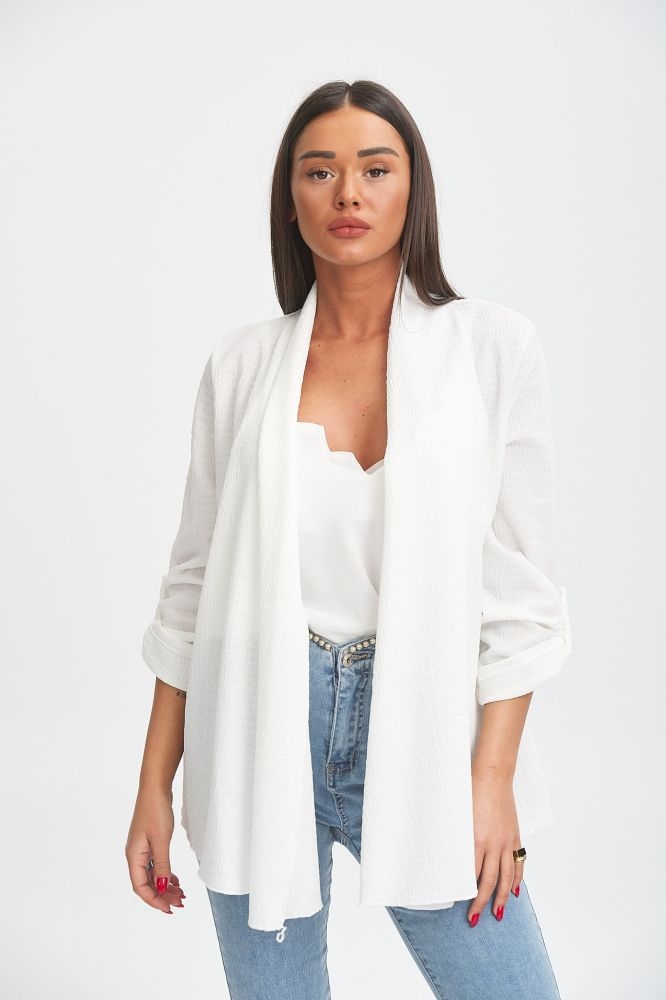 Γκοφρέ Ζακέτα με Κουμπί Στο Μανίκι