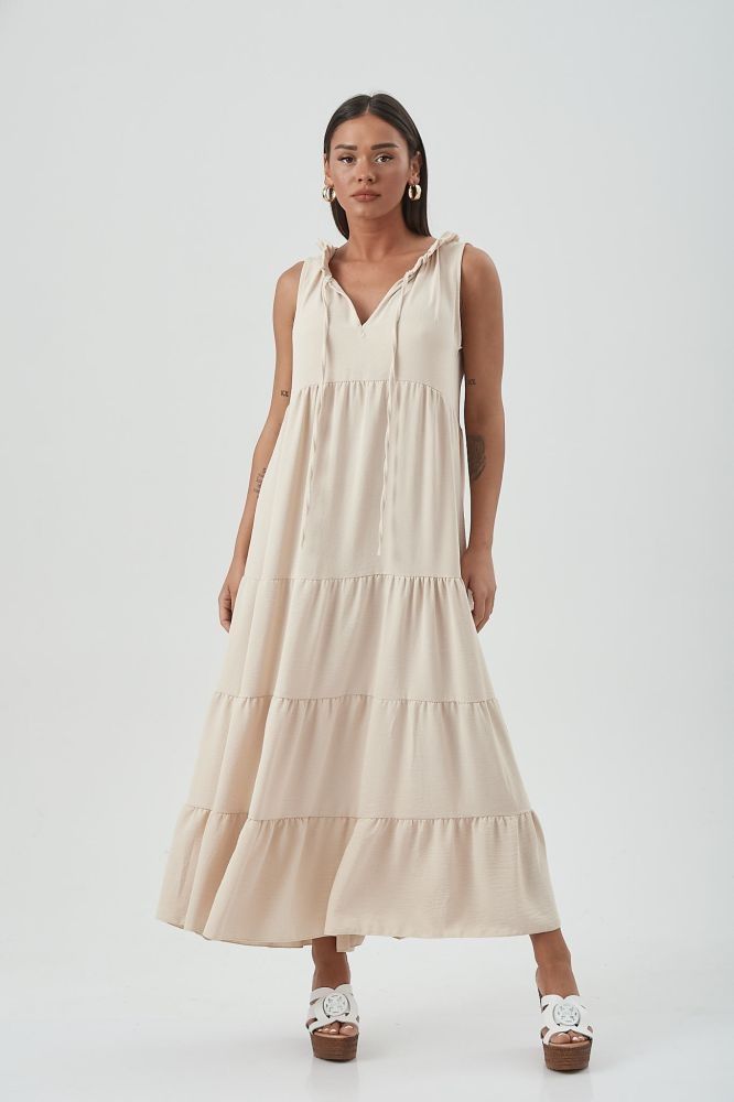 Φόρεμα Με Δέσιμο Maxi