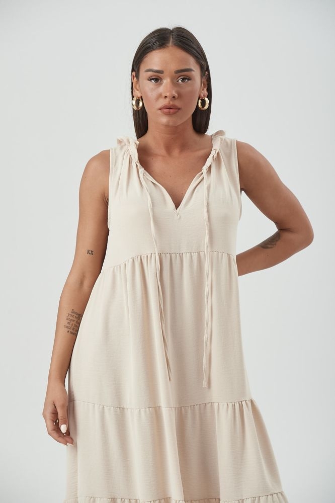 Φόρεμα Με Δέσιμο Maxi