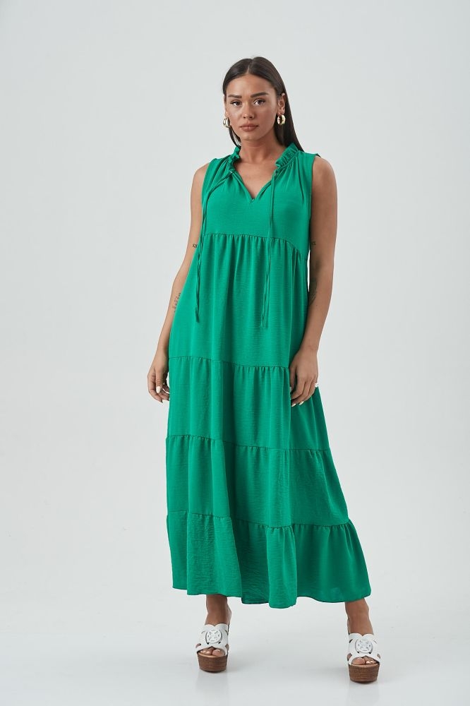 Φόρεμα Με Δέσιμο Maxi