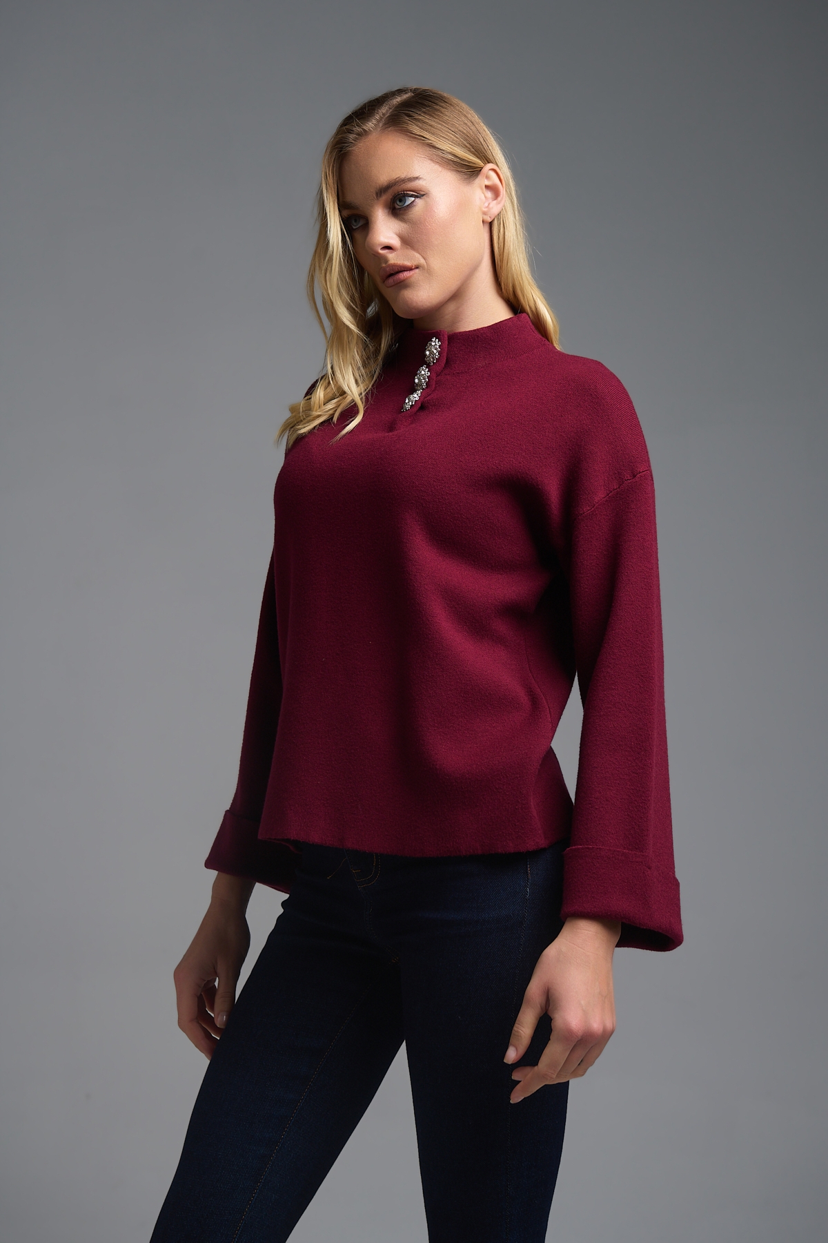 Μπλούζα Ρεβέρ 3 Λουλούδια Στρας