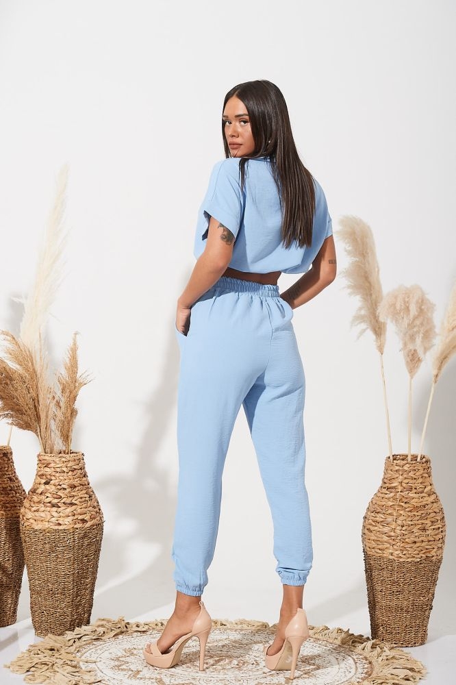 Σετ Τόπ & Παντελόνα με Μπάσκα