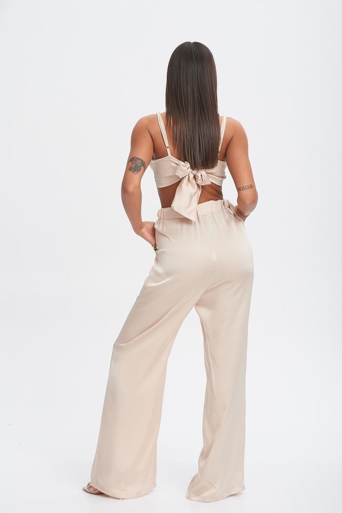Σετ Τόπ Σατέν & Παντελόνα