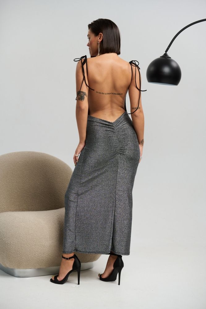 Μακρύ Φόρεμα Με Χρυσόσκονη