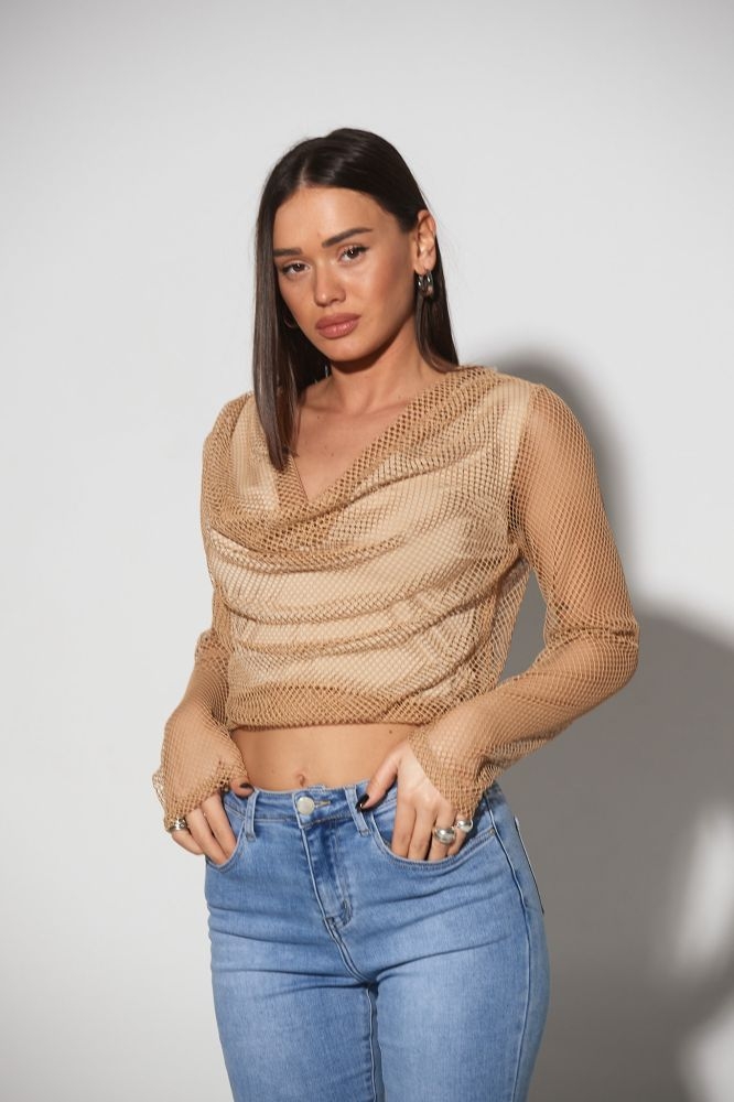 Μακρυμάνικο Ντραπέ Τοπ